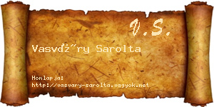 Vasváry Sarolta névjegykártya